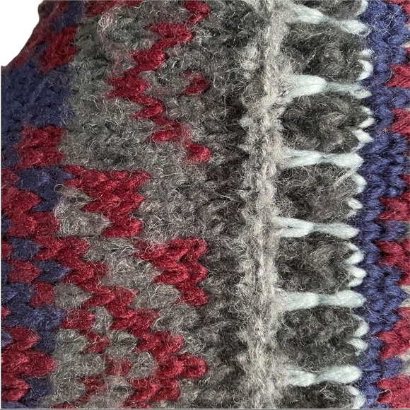 Tangents Multicolored Fair Isle Knit Full Zip Ugly Christmas Sweater Cardigan M - Picture 7 of 11